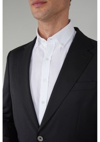 Resim Bisse Erkek 6 Drop Mono Yaka Çift Yırtmaçlı Takım Elbise Sıyah Ptk24ynos001 D99 Siyah 