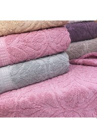 Resim Bilmar Bukle Jakarlı Saçaklı Gonca Desenli El Ve Yüz Havlusu 50 X 90 Cm X 6 Adet Çok Renkli 