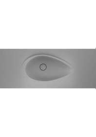 Resim Real Stone Avocado Etajerli 80x50 Gri Granit Banyo Lavabosu Gri 