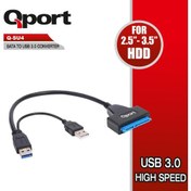 Resim Qport Q-Su4 16 cm Usb-2.5'' 3.5'' Sata Disk Dönüştürücü 