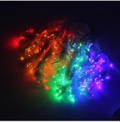 Resim Çok Renkli 3 M Led Icicle Perde Işıkları 300 Leds Noel Peri Lambası Açık Ev Düğün Parti Bahçe Dekorasyon Için Us Plug 110v Çok Renkli 