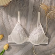 Resim Kadınlar için Seksi Şeffaf Dantel Balenli Sütyen - Nefes Alabilir, Dolgusuz, Düşük Destekli Moda İç Çamaşırı 