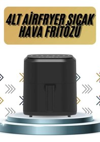 Resim 4l Airfryer Hazneli Hava Fritözü Yağsız Fritöz Taşınabilir Fırın İşlevi Gören Pratik - Lisinya 