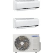 Resim Samsung WindFree Multi AJ050TXJ2KH/EA 5 kW 1 Dış + 2 İç Ünite (12+12) Duvar Tipi Klima 