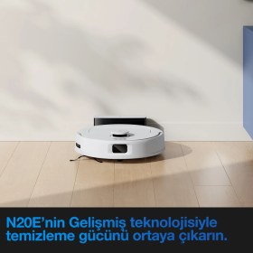 Resim Ecovacs Deebot N20e Robot Süpürge ve Paspas, 11000Pa Güçlü Emiş, Dolaşmayı Önleme Teknolojisi, Akıllı Haritalama ve Navigasyon 