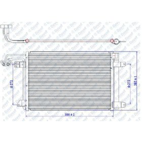 Resim Klima Radyatoru Kondenser A3-Leon-Toledo-Octavia-Caddy Golf Jetta 504614837 