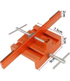 Resim Profesyonel Marangoz Jig Dolap Kapakları Montaj Kılavuz Cetvel Çekmece Kapı Montaj Kılavuzu 