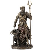 Resim Veronese Bronz Renk Mitolojik Hades Figür 27cm 