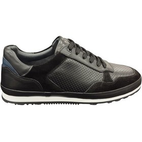 Resim Slope 936103m İç Dış Hakiki Dana Derisi Ortopedik Erkek Günlük Casual Sneaker Ayakkabı Siyah 