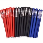 Resim 10'lu Jel Rollerball Kalem Seti, 0,5 mm İnce Uç, Akıcı Yazma, Ofis ve Okul İçin Uzun Ömürlü Mürekkep 