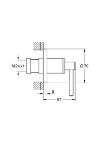 Resim Atrio Ankastre Stop Valf Grh19088Dc3 