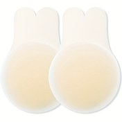 Resim Kadın İç Giyim için Görünmez Sütyen ve Dikişsiz Kendinden Yapışkanlı Meme Ucu Kaplamalı A ve E Beden Askısız Sütyen Takımı 