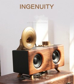 Resim SIGHTZER NOSTALJİK RADYO AHŞAP BLUETOOTH HOPARLÖR SD KART VE USB GİRİŞLİ FM RADYOLU ŞARJLI SPEAKER 