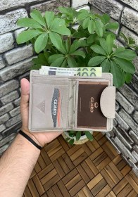 Resim Guard Nubuk Krem Deri Bayan Cüzdan Çok Renkli 