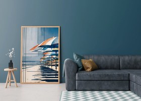 Resim Plaj Şemsiyeleri - 40x60 