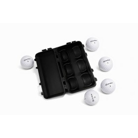 Resim OEM 6’lı Golf Topu Saklama Kutusu Kapaklı Sert Plastik Taşıma Organizer Box Siyah 
