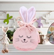 Resim Novahub Turuncu Paskalya Tavşanı Hediye Çantası, Karikatür Tasarım, Çocuklar İçin, Aperatif Hediyelik Turuncu 