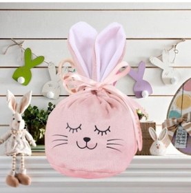 Resim Novahub Turuncu Paskalya Tavşanı Hediye Çantası, Karikatür Tasarım, Çocuklar İçin, Aperatif Hediyelik Turuncu 