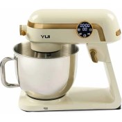 Resim Easy Chef M123 1800W Güç 7l Hazne Stand Mikser Krem Gold 