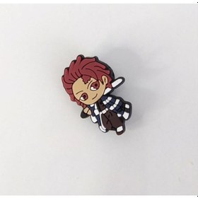 Resim 1 Adet Silikon Demon Slayer Tanjiro Kamado Figür Tekli Terlik Süs 