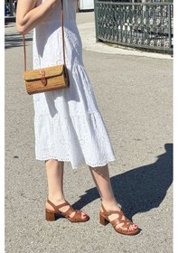 Resim Gönderi R Kadın Taba Antik Kalın Topuklu Hakiki Deri Sandalet Dyza70945234 Taba 