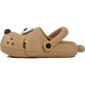 Resim Bej Unisex Çocuk Sabo Terlik Yazlık Plaj Terliği Doggy P Bej 