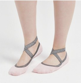 Resim Kaymaz Pilates Yoga Bale Ve Dans Çorabı Pembe 