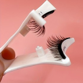 Resim 4 Parça Manyetik Kirpik Seti - Yeniden Kullanılabilir, Yapıştırıcısız, Profesyonel Makyaj Aksesuarı, Alkol İçermeyen Plastik Malzeme, HPD11-3+V Klipsli 