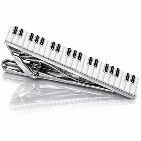 Resim Omark Cotton Piano Kravat İğnesi Beyaz 