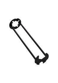 Resim Hombey A Tipi Metal Lavabo Sokak Anahtarı Seti - 7 Standart Kilitli, Mutfak/tuvalet Su Boruları Ve Musluklar İçin Çözünür Tamir Aracı Siyah 