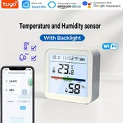 Resim WiFi Tuya Sıcaklık ve Nem Ölçer Akıllı Yaşam Arka Aydınlatmalı Termometre Alexa Google Home Uyumlu, İklim İzleme, Ev Otomasyonu, Arkadan Işıklı Ekran, Şık Çözümler, Enerji Verimli Güvenilir Cihaz, Smart Monitör, Nemi Takip Etmenin En Kolay Yolu, Mutfaktaki Dostunuz 