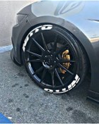 Resim komauto Nitto Beyaz Kalıcı Lastik Yazısı Nitto Sticker 4 Kit 