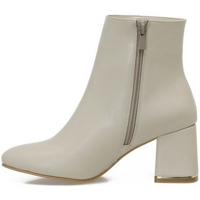 Resim Butigo 21k-256 5pr Bej Kadın Topuklu Bot 000000000102054667 Bej 