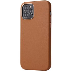 Resim Apple iPhone 12 Pro Max Kılıf Orijinal Deri Lansman Kapak 