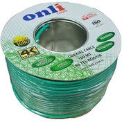 Resim RG6U6 96 Tel 100 Metre Yeşil Anten Kablosu Onli