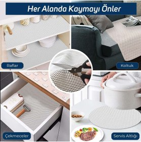 Resim Halı Kaydırmaz Ve Kaymaz Dolap Içi Raf Örtüsü - 60 x 600 