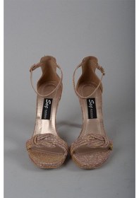 Resim Seç 492 Bantli Abiye Kadin Ayakkabi (Topuk Boyu 11 Cm) Rose - 37 ROSE 