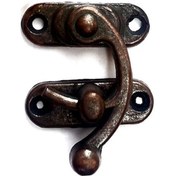 Resim Yay Gözü, Ahşap Kutu Klipsi - Minik 20x24 Mm, Antik, 1 Adet 