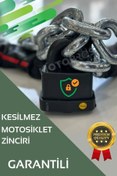 Resim Motobros G-80 Işlenmiş 10mm Motosiklet- Bisiklet Güçlendirilmiş Çelik Zincir Ve Pvc Kilit 1.5 Metre 