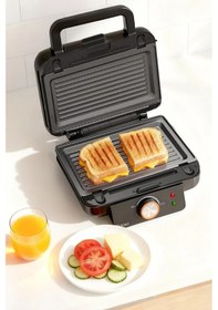 Resim Kiwi KSM-2432 Çıkarılabilir Plakalı Waffle Makinesi + Tost Plakası 