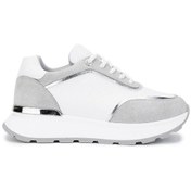 Resim Tamer Tanca Kadın Vegan Beyaz Sneakers & Spor Ayakkabı 936 81185 Bn Ayk Y25 Byz Kroko/lame Beyaz 