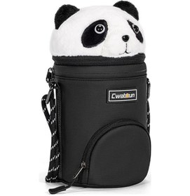 Resim Mufunye Cwatcun D162 Kamera Lens Koruması, Sony/canon/fuji Uyumlu, Orta Boy, Su Geçirmez, Çarpma Ve Kırılma Dayanıklı, Panda Desenli Lens Çantası 