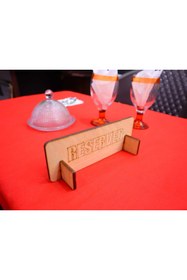 Resim Deep Craft DeepCraft Ahşap Masa Rezerve Yazısı Restoran & Kafe Rezerve 