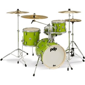 Resim PDP Drums New Yorker 4-Parça Akustik Davul (Electric Green Sparkle) 