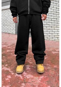 Resim Basic Baggy Eşofman Altı Siyah Siyah 