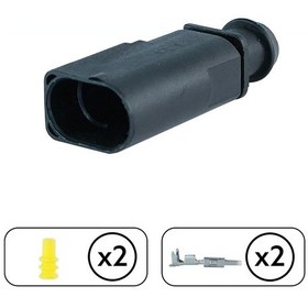 Resim Volkswagen Sıcaklık Sensör Soketi 2 Pin Kablosuz 