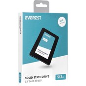 Resim Everest ES512A 512GB 2.5 SATA 3.0 520MB/450MB 3D NAND Flash SSD (Solid State Drive) 