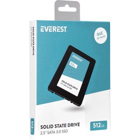 Resim Everest ES512A 512GB 2.5 SATA 3.0 520MB/450MB 3D NAND Flash SSD (Solid State Drive) 