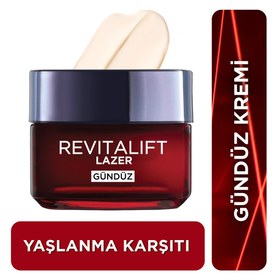 Resim Loreal Paris Revitalift Lazer X3 Yoğun Yaşlanma Karşıtı Gündüz Bakım Kremi 50 ml - Gratis 
