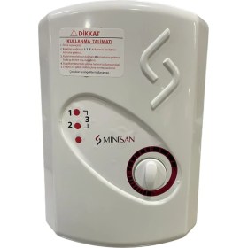 Resim Feyza Design Pratik ve Güçlü Mutfak Elektrikli Şofben, 3 Kademeli Isıtma Özelliği 